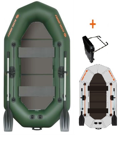 Čln Kolibri K-250 TP profi, pevná podlaha + držiak motora